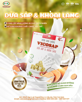 BÁNH DINH DƯỠNG KHOAI LANG - CUNG CẤP NĂNG LƯỢNG, CHẤT XƠ TỰ NHIÊN