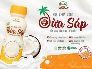 SỮA CHUA UỐNG “CHUẨN” VỊ DỪA SÁP - BẠN THỬ CHƯA?