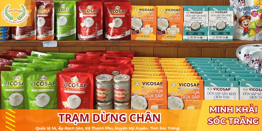 CUỐI TUẦN TEAM DỪA SÁP VICOSAP GHÉ THĂM ĐIỂM BÁN