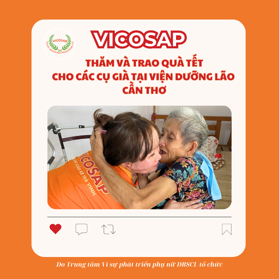 VICOSAP THĂM VÀ TRAO QUÀ TẾT CHO CÁC CỤ GIÀ TẠI VIỆN DƯỠNG LÃO