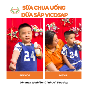 SỮA CHUA UỐNG DỪA SÁP - BÉ KHỎE MẸ VUI